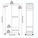 St Leonards Bamboo Clothes Rack, White