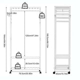 St Leonards Bamboo Clothes Rack, White