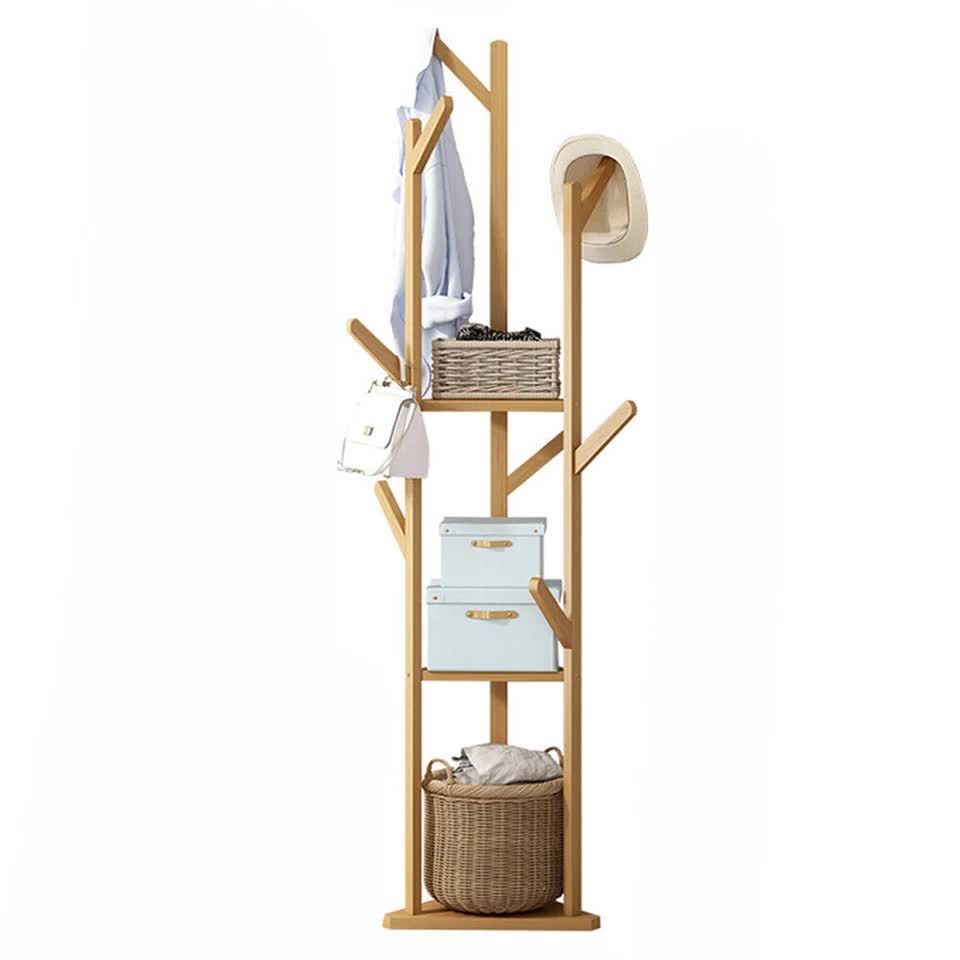 Queenscliff Bamboo Coat Rack, Natural