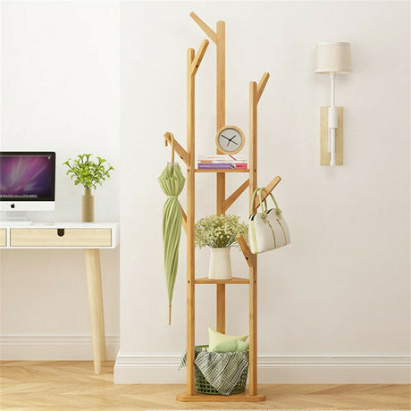 Queenscliff Bamboo Coat Rack, Natural