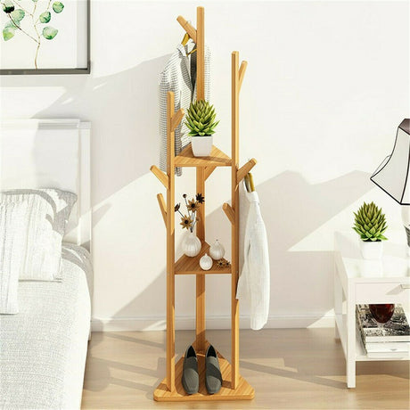 Queenscliff Bamboo Coat Rack, Natural