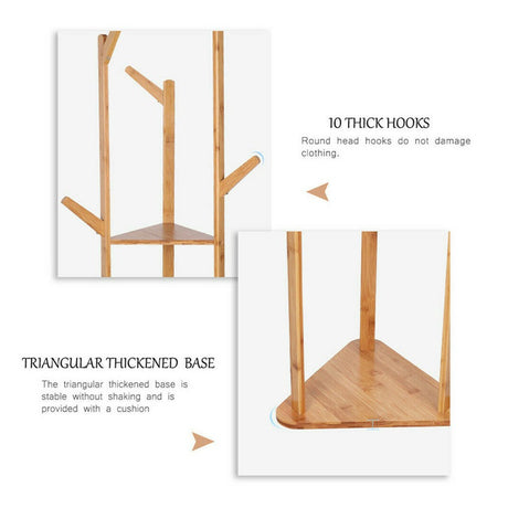 Queenscliff Bamboo Coat Rack, Natural
