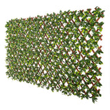 Extendable jasmine artificial hedge trellis screen 2m x 1m UV-resistant PVC for privacy — Allure Home Collections
