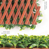 Jasmine artificial hedge screen installed on fence for outdoor privacy — Allure Home Collections