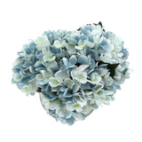 Faux blue hydrangea close-up showing realistic petal and stamen detail — Allure Home Collections