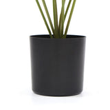 Artificial philodendron pot detail showing realistic base — Allure Home Collections