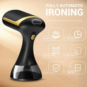 Gaucin black mini handheld garment steamer