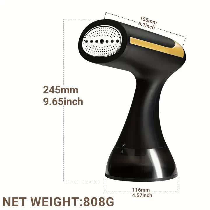 Gaucin Handheld Garment Steamer, Mini, Black
