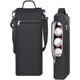 Insulated beverage cooler bag holding six cans with shoulder strap