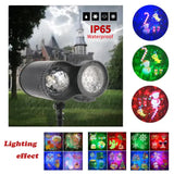 Outdoor dual-tube LED projection light on a bracket stand