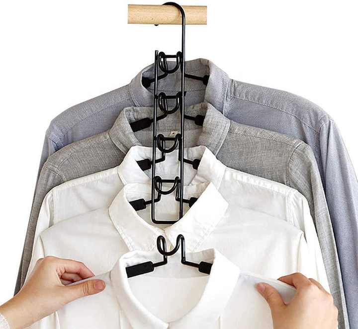 Multi-Layer Foam Hanger - Space-Saving Organizer
