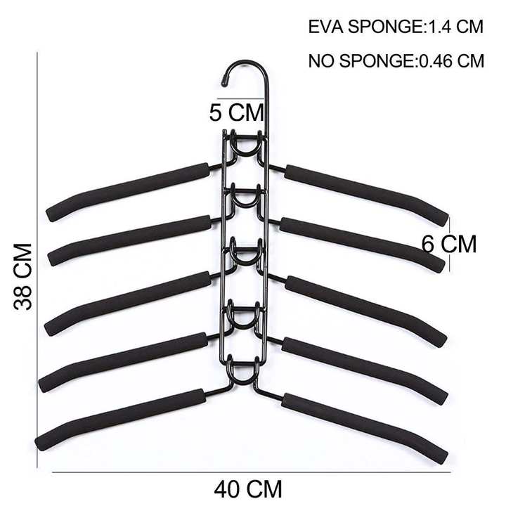 Multi-Layer Foam Hanger - Space-Saving Organizer