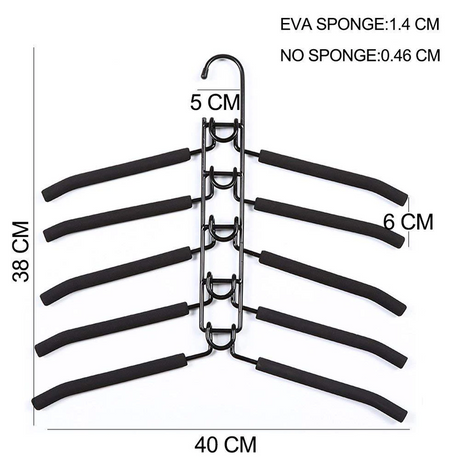 Multi-Layer Foam Hanger - Space-Saving Organizer