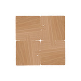 Light Yellow Natural Black Walnut Wooden Coasters, Heat-Resistant Tea Cup Pads, Puzzle-Shaped Drink Mats, Eco-Friendly Tea Accessories Set