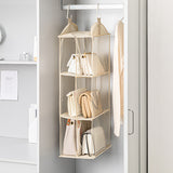 Grey Multi-Layer Dustproof Hanging Storage Bag