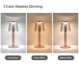 Gold Transparent Touch Control Desk Lamp