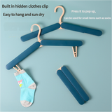Portable Travel Hanger with Hidden Clips