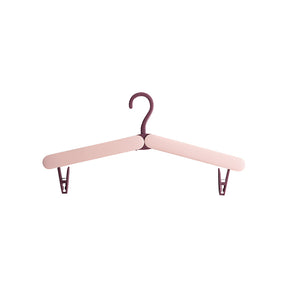 Gatton pink folding travel hangers, 2pcs with hidden clips for small items