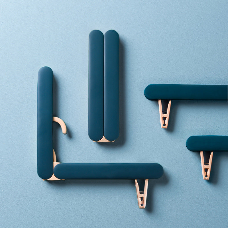 Portable Pink Travel Hanger with Hidden Clips