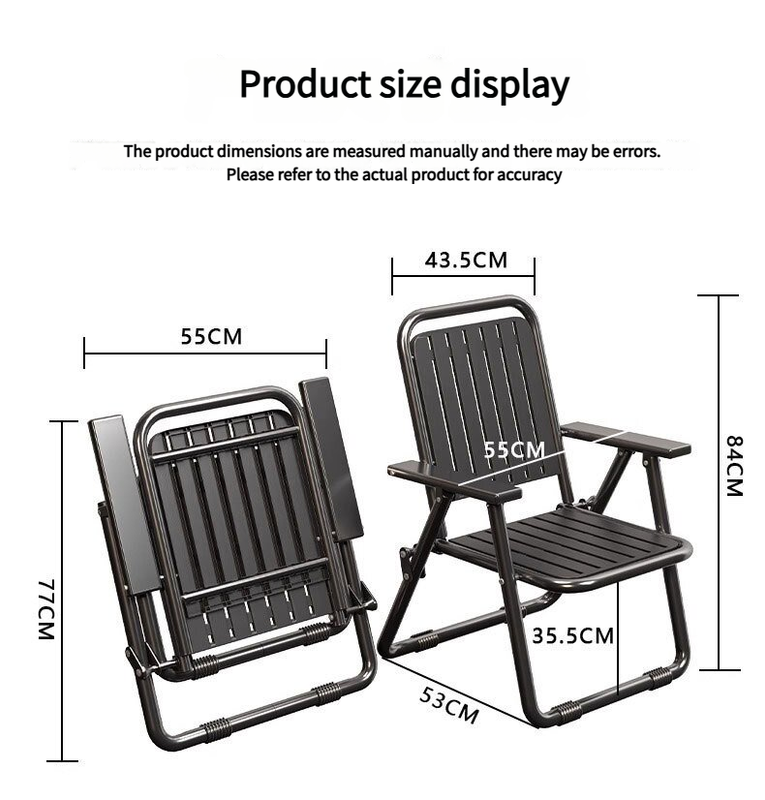 Namatjira Folding Camp Recliner Chair, Coffee