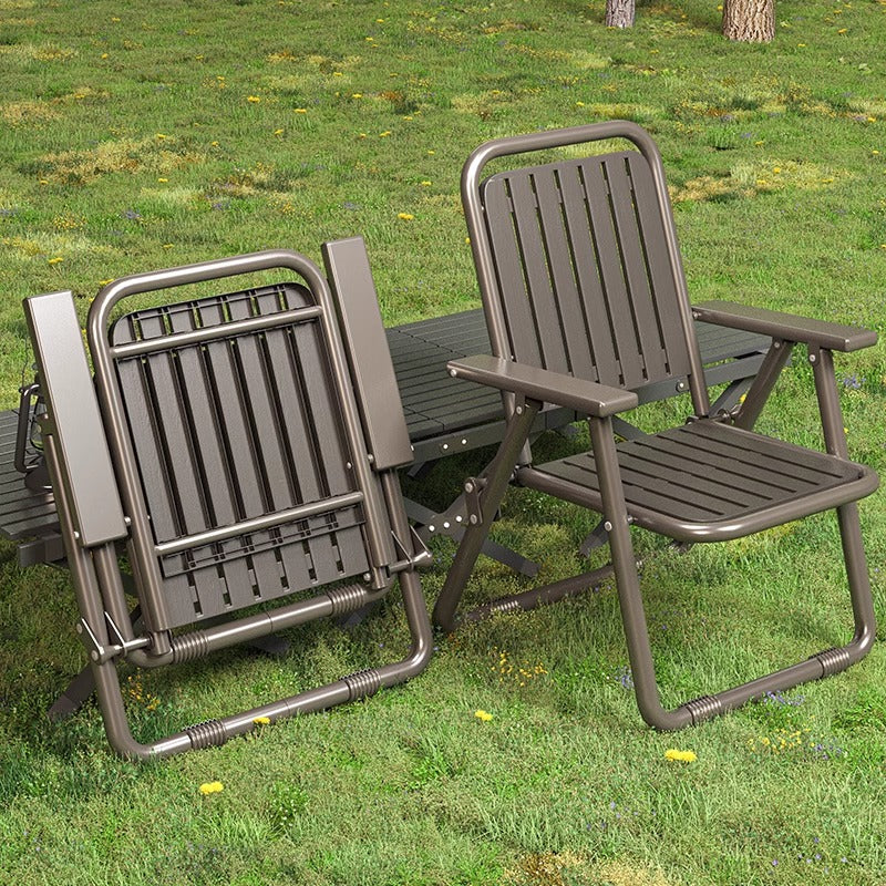 Namatjira Folding Camp Recliner Chair, Coffee