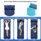 Michel Portable Inflatable Camping Mat, Foot Operated, Green