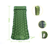 Michel Portable Inflatable Camping Mat, Foot Operated, Blue