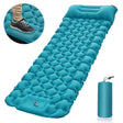 Michel peacock blue foot operated inflatable camping mat