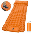 Michel orange foot operated inflatable camping mat