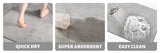 Quick-Dry Absorbent Non-Slip Bath Rug for Bathroom, Kitchen & Entryway - Durable