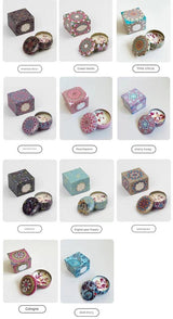 Small Scented Candle Set - 4 Soy Wax Candles, Travel Candle Set (Lemongrass)