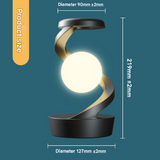 White Levitating Spiral LED Desk Lamp — Atmosphere Light — Allure Home Collections