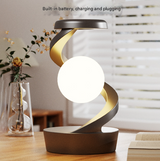 White Levitating Spiral LED Desk Lamp — Atmosphere Light — Allure Home Collections