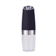 Enna electric gravity salt and pepper grinder set in black with LED light