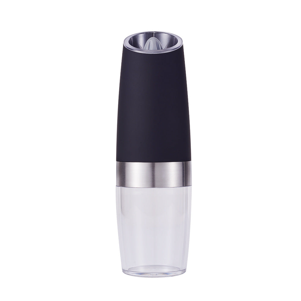 Enna electric gravity salt and pepper grinder set in black with LED light