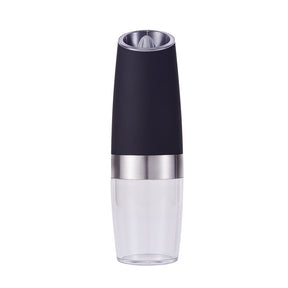 Enna electric gravity salt and pepper grinder set in black with LED light