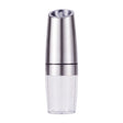 Enna electric gravity salt and pepper grinder set in silver with LED light