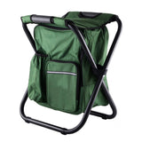 Insulated Cooler Backpack Chair - Foldable Stool for Picnics & BBQ