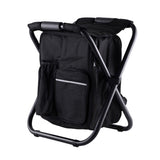 Insulated Cooler Backpack Chair - Foldable Stool for Picnics & BBQ