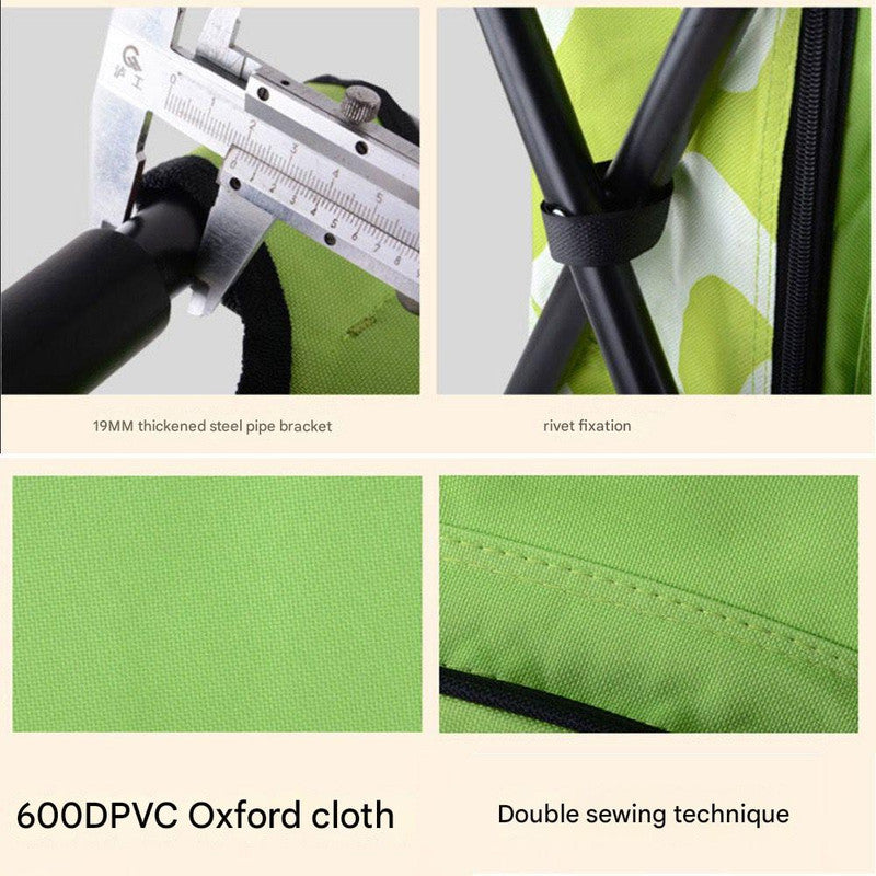 Insulated Cooler Backpack Chair - Foldable Stool for Picnics & BBQ