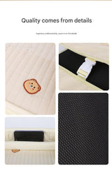 Foldable children's car seat activity tray