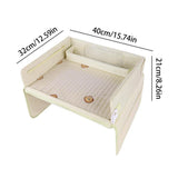 Car seat travel tray with mesh storage pockets