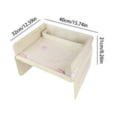 Kids car seat travel tray and lap desk in beige bunny design