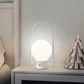 Lyra portable rechargeable LED lantern lamp in white