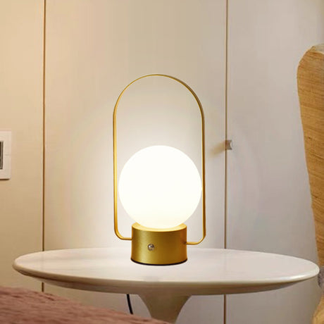 Lyra portable rechargeable LED lantern lamp in gold
