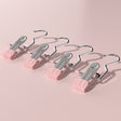 Pink Stainless Steel Multi-Purpose Hanging Clips Set