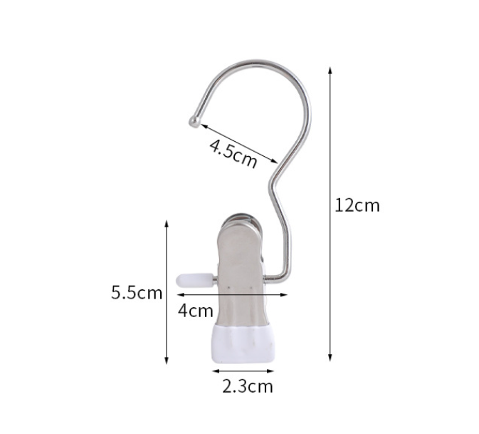Dark Green Stainless Steel Hanging Clips Set