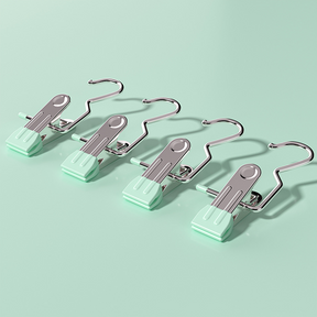 Dalby light green stainless steel hanging clips, 35pcs for laundry