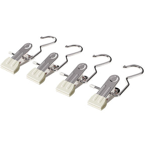 Dalby white stainless steel hanging clips, 35pcs for laundry and drying