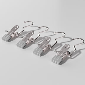 Dalby grey stainless steel hanging clips, 35pcs with S hooks
